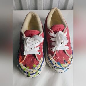 Gallery Dept X Lanvin Melted Low Top Vulcanized Paint Splatter Sneakers